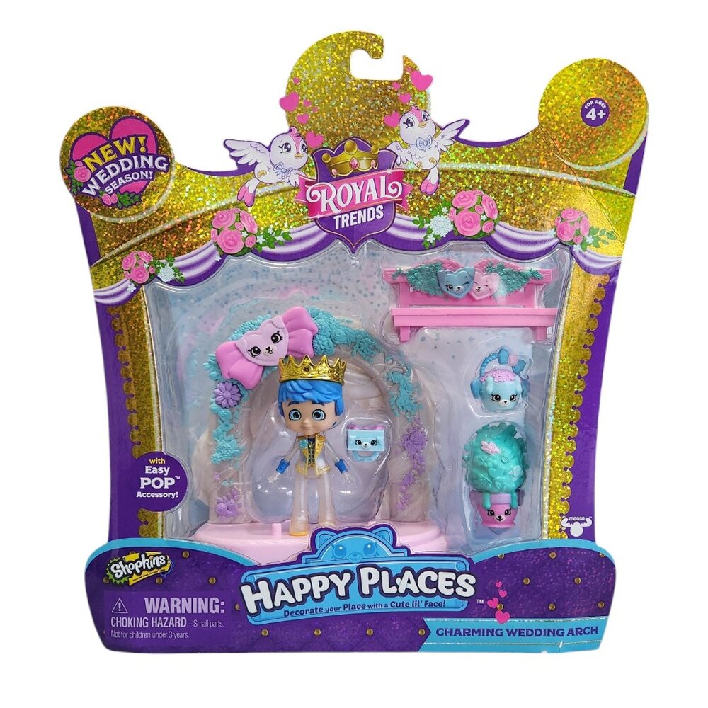 Shopkins Happy Places Royal Trends Charming Wedding Arch w/ POP Accessory 4+